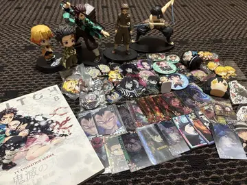 귀멸의 칼날 이득 묶음 판매 세트 키링 봉제 인형 카드류