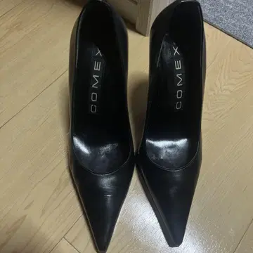 COMEX 블랙 스틸레토 하이힐