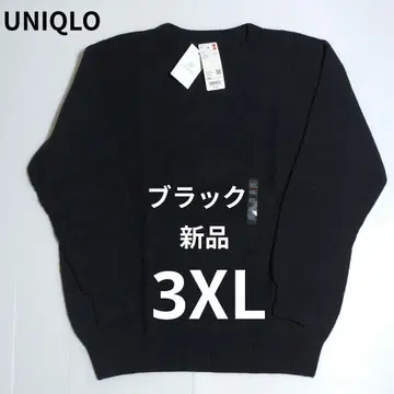 새상품 유니클로 3D 크루넥 스웨터 블랙 3XL