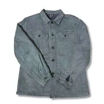 스위스군 후기형 데님 워크 자켓 빨간 귀