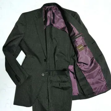 [ 레어 사이즈 ] 주세페 수트 셋업 스트라이프 XL 그레이