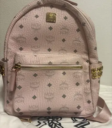 MCM 백팩 S 사이즈 스몰 사이즈 파우더 핑크