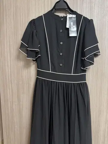 MARY QUANT 블랙 원피스 반팔 택 포함 새상품