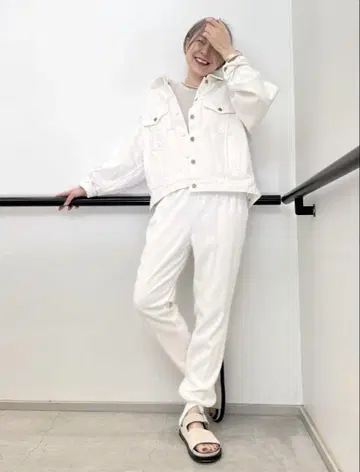라빠르망 Boys denim Jacket 화이트