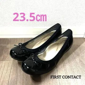 미사용 새상품 블랙 펌프스 퍼스트 콘택트