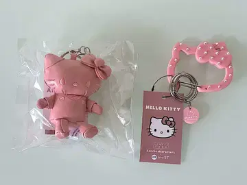 로리즈팜 키티 토이 키링 퀼팅 카라비너 세트
