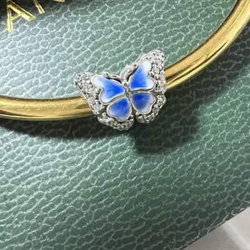 PANDORA 판도라 블루 버터플라이 스파클링 참