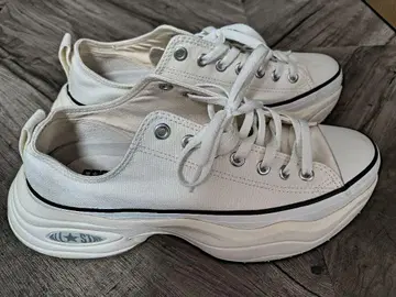 CONVERSE REACT 화이트 통굽 스니커즈 27.5cm 남성용