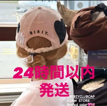 [정품] Bibiy. 비비 B. CLUB CAP 팝업 한정판 핑크