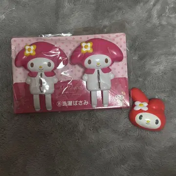 레어 마이멜로디 클립 2개 마그넷 1개