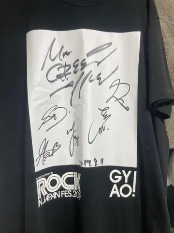 ROCK IN JAPAN FES. 2019 사인 셔츠