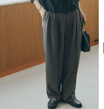 북유럽,  어른을 위한 와이드 턱 팬츠 가을 팬츠 사이즈 T