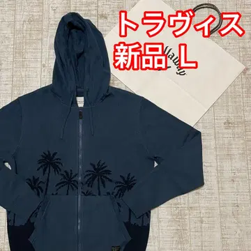 새상품 트래비스 매튜 긴팔 후드티 집업 네이비 L 사이즈