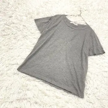 하이픈 반팔 T셔츠 면 혼방 무지 심플 스테디셀러 캐주얼 XS