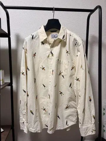 올 패턴 코튼 셔츠