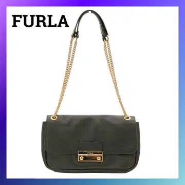 훌라 가죽 메트로폴리스 숄더백 체인백 가죽 블랙