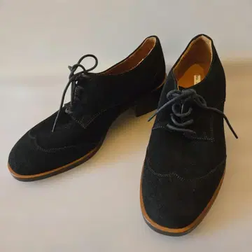 컨디션 최상 앤아더스토리즈 레이스업 슈즈 스웨이드 블랙 36