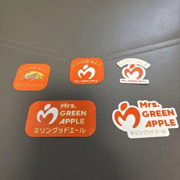 Mrs. GREEN APPLE 스티커 5장 세트