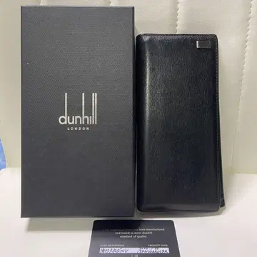 dunhill 블랙 가죽 장지갑