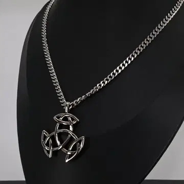 트리니티 노트 펜던트 실버 목걸이