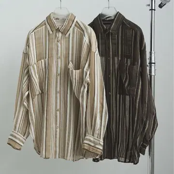 anuke Sheer Stripe Shirts