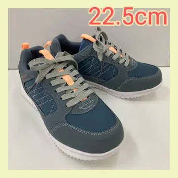 22.5cm 새상품 여성용 경량 컬러 슈즈 화려한 스니커즈 옐로우 그린