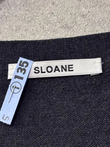 SLOANE 다크 그레이 V넥 가디건 롱 기장 프리 사이즈