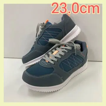 23.0cm 새상품 여성용 경량 컬러 슈즈 화려한 스니커즈 그레이