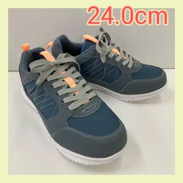24.0cm 새상품 여성용 경량 컬러 슈즈 화려한 스니커즈 그레이