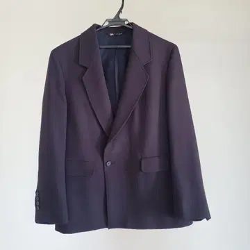 ZARA 다크 퍼플 테일러드 자켓
