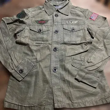 MILITARY U.S. ARMY 밀리터리 필드 자켓 올리브 L 사이즈