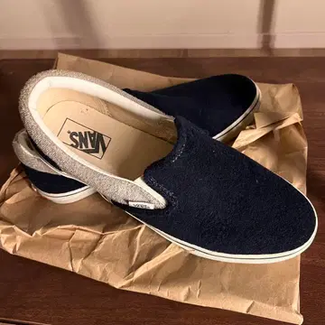 [ 새상품급 ] VANS 네이비 그레이 슬립온 27.5cm
