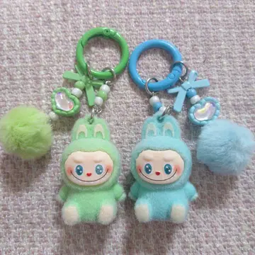 라부부 키링 labubu 그린 블루 2개 세트