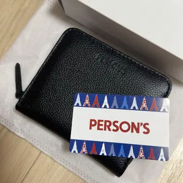 퍼슨즈 PERSONS 단지갑 지갑 남성용 블랙