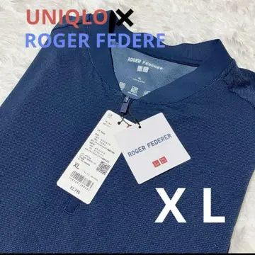 UNIQLO x ROGER FEDERER 네이비 XL 피케 셔츠