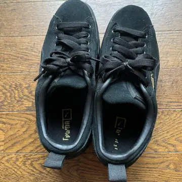 PUMA 블랙 통굽 스니커즈