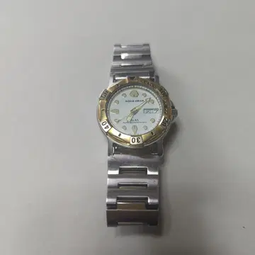 Aqua Gear 쿼츠 손목시계 실버/골드