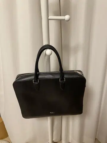 FURLA 남성용 브리프 케이스 비즈니스 백 블랙
