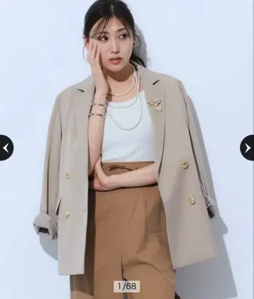 마이 스트라다 더블 버튼 테일러 자켓