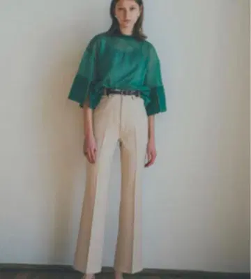 CLANE BASIC BOOTS CUT PANTS 아이보리