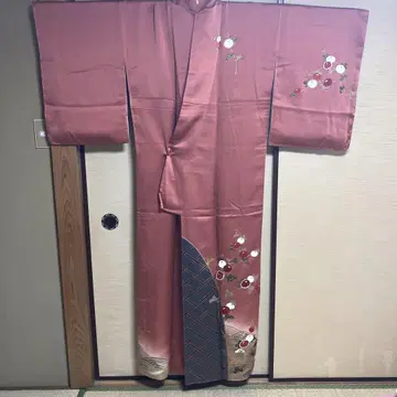 순수 실크 호몬기 벽돌색