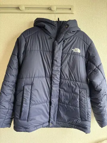 The North Face 후드 부착 다운 자켓 M 네이비