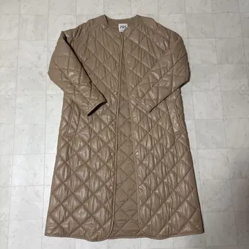 ZARA 인조 가죽 퀼팅 코트