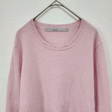 [ 새상품급 ] 플라티나 메이메이 캐시미어 100% 핑크 7부 소매