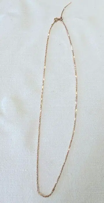핑크 골드 체인 목걸이 팥 45cm carat
