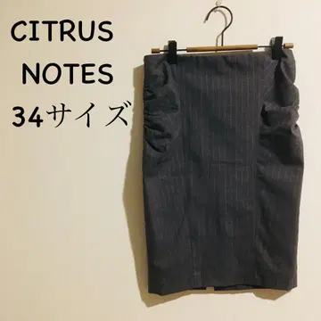 [ CITRUS NOTES ] 타이트 스커트 그레이 일본제 울 S 상당