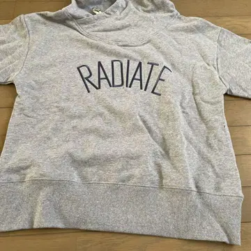 RADIATE 프린트 후드 부착 맨투맨 그레이