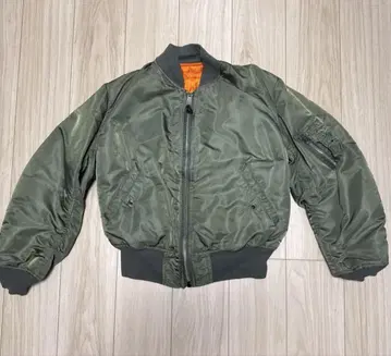 ALPHA 70s 삼각택 USA제 MA-1 L 사이즈 카키