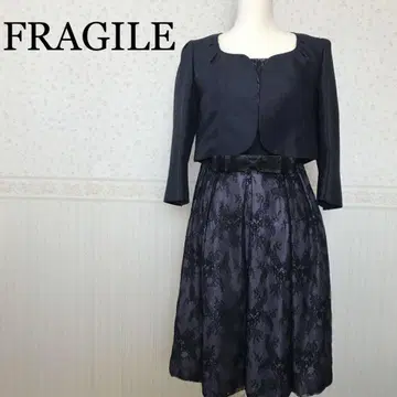 새상품급 FRAGILE 플라질 셋업 실크 원피스 수트