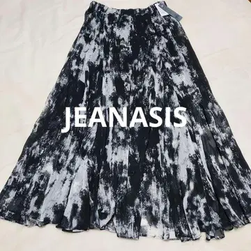 미사용 택 포함 JEANASIS 까슬레 가라요류 플레어 스커트